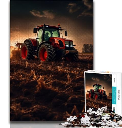 Puzzle für Erwachsene, 1000 Puzzles, Traktorgeräte, anspruchsvolles Spiel und Lernspiel für die ganze Familie zum Geburtstag, Weihnachten, 38x26cm von GKJPOXZJ