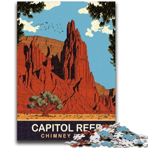 Puzzle für Erwachsene, 1000 Puzzles zum Capital Reef National Park, anspruchsvolle Spielegeschenke, ganze Familie (50x75cm) von GKJPOXZJ