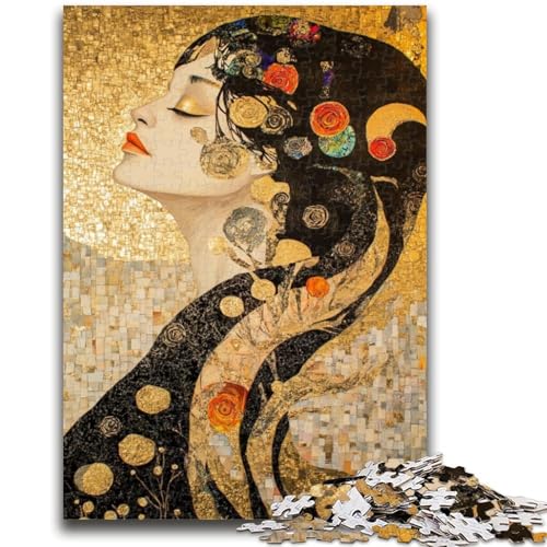 Puzzle für Erwachsene, 1000 Teile, Afrikanische Frauenkunst, Puzzles für Erwachsene, Lernspiel zum Geburtstag, Weihnachten, für Kinder ab 14 Jahren (26x38cm) von GKJPOXZJ