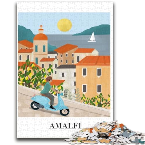 Puzzle für Erwachsene, 1000 Teile, Amalfiküsten-Roller, 1000 Teile für Teenager, Stressabbau, Staycation, Zeitvertreib, Eltern-Kind-Interaktion (50x75cm) von GKJPOXZJ