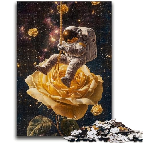 Puzzle für Erwachsene, 1000 Teile, Astronauten im Weltraum, anspruchsvolles Spiel, Geschenke, ganze Familie (38x26cm) von GKJPOXZJ
