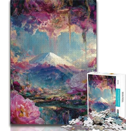 Puzzle für Erwachsene, 1000 Teile, Berg Fuji, Japan, anspruchsvoll, mit vollständig ineinandergreifenden, zufällig geformten Teilen, 75x50cm Puzzle für Erwachsene, 1000 Teile, Berg Fuji, Japan, anspruchsvoll, mit vollständig ineinandergreifenden, zufällig geformten Teilen, 75x50cm von GKJPOXZJ