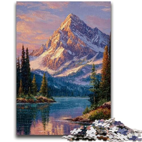 Puzzle für Erwachsene, 1000 Teile, Berge und Flüsse, Landschaftspuzzles für Erwachsene, Stressabbau, schwierige Herausforderung, Heimdekorationsspielzeug (75x50cm) von GKJPOXZJ