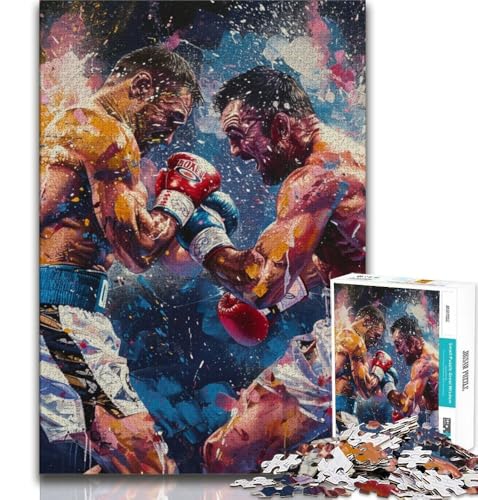 Puzzle für Erwachsene, 1000 Teile, Boxer, hilft dem Gehirn, süchtig machendes Spielzeug zu trainieren, um Geduld zu fördern, perfekte Dekoration, 75x50cm Puzzle für Erwachsene, 1000 Teile, Boxer, hilft dem Gehirn, süchtig machendes Spielzeug zu trainieren, um Geduld zu fördern, perfekte Dekoration, 75x50cm von GKJPOXZJ