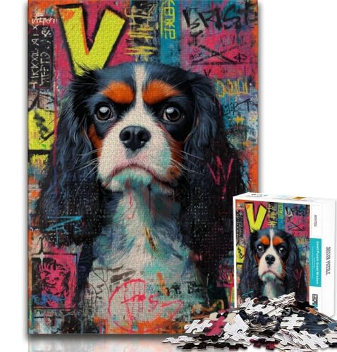 Puzzle für Erwachsene, 1000 Teile, Cavalier King Charles Spaniel, Hund, dekomprimierendes intellektuelles Lernspielzeug, ganze Familie, 75x50cm Puzzle für Erwachsene, 1000 Teile, Cavalier King Charles Spaniel, Hund, dekomprimierendes intellektuelles Lernspielzeug, ganze Familie, 75x50cm von GKJPOXZJ