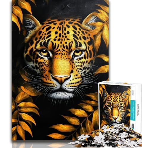 Puzzle für Erwachsene, 1000 Teile, Dschungelleopard, anspruchsvolles Spiel und Lernspiel für die ganze Familie zum Geburtstag, Weihnachten, 75x50cm Puzzle für Erwachsene, 1000 Teile, Dschungelleopard, anspruchsvolles Spiel und Lernspiel für die ganze Familie zum Geburtstag, Weihnachten, 75x50cm von GKJPOXZJ