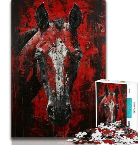 Puzzle für Erwachsene, 1000 Teile, Fantasiepferd, anspruchsvolles Spiel und Lernspiel für die ganze Familie zum Geburtstag, Weihnachten, 75x50cm von GKJPOXZJ