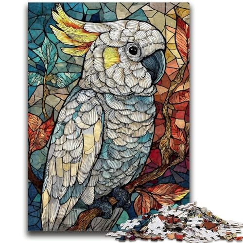 Puzzle für Erwachsene, 1000 Teile, Fantasy-Wellensittich-Puzzle für Erwachsene, Lernspiel für Geburtstag, Weihnachten, für Kinder ab 14 Jahren (26x38cm) von GKJPOXZJ