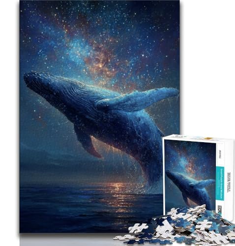 Puzzle für Erwachsene, 1000 Teile, Galaxie-Wal, hilft dem Gehirn, süchtig machendes Spielzeug zu trainieren und Geduld zu fördern, Künstlersammlung, bildende Kunst, 38x26cm Puzzle für Erwachsene, 1000 Teile, Galaxie-Wal, hilft dem Gehirn, süchtig machendes Spielzeug zu trainieren und Geduld zu fördern, Künstlersammlung, bildende Kunst, 38x26cm von GKJPOXZJ