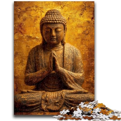 Puzzle für Erwachsene, 1000 Teile, Goldener Buddha, 1000 Teile für Erwachsene, ganze Familie, ab 14 Jahren (50x75cm) von GKJPOXZJ