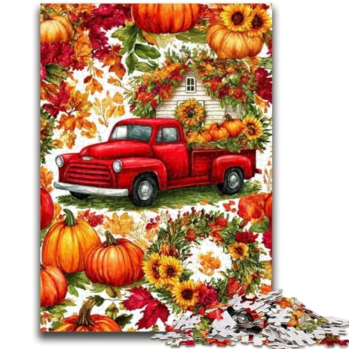 Puzzle für Erwachsene, 1000 Teile, Halloween-Autos, Teenager-Puzzle, für Lernspiele, Herausforderungen, Spielzeug, Geburtstagsgeschenk, Geschenke, Wandkunst (50x75cm) von GKJPOXZJ