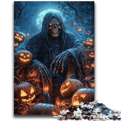 Puzzle für Erwachsene, 1000 Teile, Halloween-Skelett, 1000-teiliges Puzzle, anspruchsvolle Familienaktivitätsspiele, DIY-Spielzeug für Heimwanddekorationsgeschenke, (50x75cm) von GKJPOXZJ