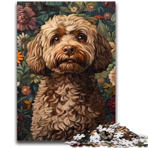 Puzzle für Erwachsene, 1000 Teile, Hund sitzt auf der Toilette, Teenager-Puzzle, Stressabbau, Staycation, Zeitvertreib, Heimdekorationsspielzeug (26x38cm) von GKJPOXZJ
