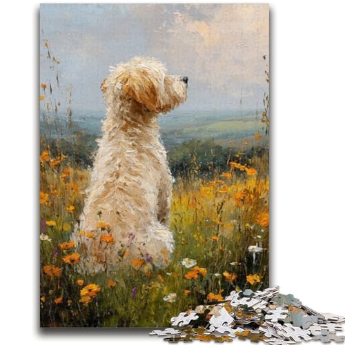 Puzzle für Erwachsene, 1000 Teile, Hunde-Ölgemälde, anspruchsvolles Spiel, Geschenke, ganze Familie (50x75cm) von GKJPOXZJ
