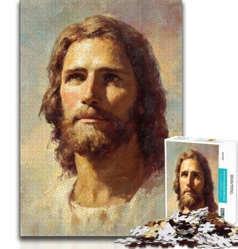 Puzzle für Erwachsene, 1000 Teile, Jesus-Kunst, Herausforderung der Gehirnintelligenz, süchtig machendes Spielzeug, Geburtstagsgeschenk, Geschenke, Wandkunst, 38x26cm Puzzle für Erwachsene, 1000 Teile, Jesus-Kunst, Herausforderung der Gehirnintelligenz, süchtig machendes Spielzeug, Geburtstagsgeschenk, Geschenke, Wandkunst, 38x26cm von GKJPOXZJ