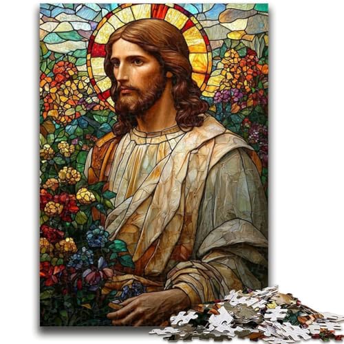 Puzzle für Erwachsene, 1000 Teile, Jesus-Puzzles für Erwachsene, Lernspiel für Geburtstag, Weihnachten, für Kinder ab 14 Jahren (26x38cm) von GKJPOXZJ