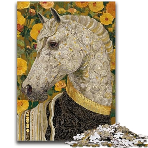 Puzzle für Erwachsene, 1000 Teile, Kunst-Einhorn-Puzzles für Erwachsene, Lernspiel für Geburtstag, Weihnachten, für Kinder ab 14 Jahren (26x38cm) von GKJPOXZJ