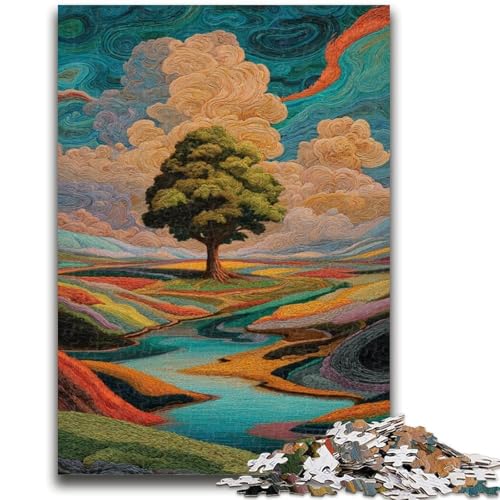 Puzzle für Erwachsene, 1000 Teile, Lebensbaum-Puzzle für Erwachsene, Lernspiel für Geburtstag, Weihnachten, für Kinder ab 14 Jahren (26x38cm) von GKJPOXZJ
