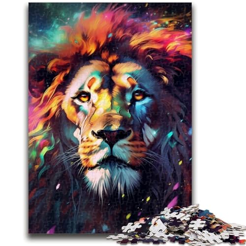 Puzzle für Erwachsene, 1000 Teile, Löwenpuzzle für Teenager, tolles Geschenk für die ganze Familie ab 14 Jahren (26x38cm) von GKJPOXZJ