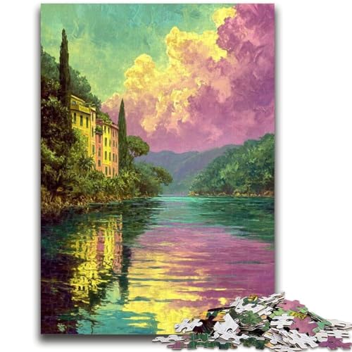 Puzzle für Erwachsene, 1000 Teile, Malpuzzle, anspruchsvolles Spiel, Geschenke für die ganze Familie (38x26cm) von GKJPOXZJ