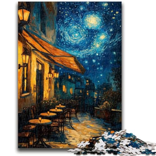 Puzzle für Erwachsene, 1000 Teile, Nachthimmel-Straßenpuzzle für Teenager, gut geeignet als Geschenk für die ganze Familie ab 14 Jahren (50x75cm) von GKJPOXZJ