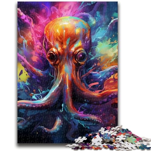 Puzzle für Erwachsene, 1000 Teile, Oktopus-Puzzles für Teenager, tolles Geschenk für die ganze Familie ab 14 Jahren (50x75cm) von GKJPOXZJ