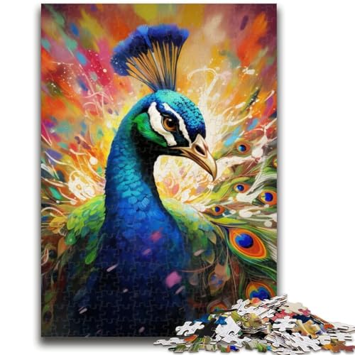 Puzzle für Erwachsene, 1000 Teile, Pfauenpuzzle für Teenager, gut geeignet als Geschenk für die ganze Familie ab 14 Jahren (26x38cm) von GKJPOXZJ