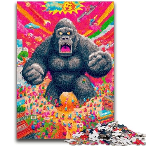 Puzzle für Erwachsene, 1000 Teile, Schimpansen-Puzzle für Erwachsene, Geburtstagsgeschenk, Geschenke, Wandkunst für Kinder ab 14 Jahren (26x38cm) von GKJPOXZJ