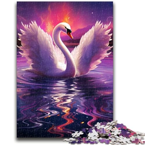 Puzzle für Erwachsene, 1000 Teile, Schwanenpuzzle für Teenager, gut geeignet als Geschenk für die ganze Familie ab 14 Jahren (26x38cm) von GKJPOXZJ