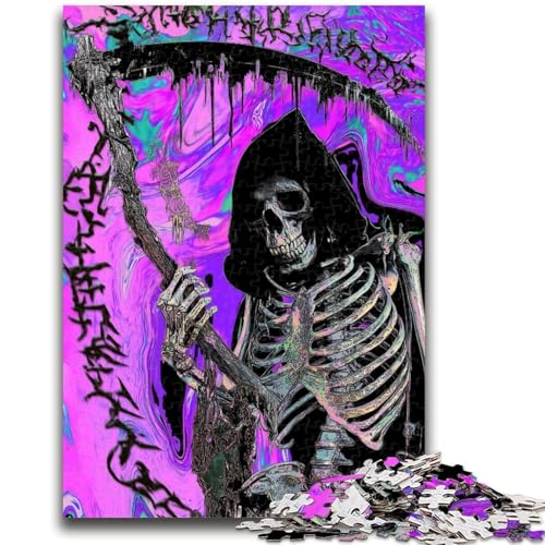 Puzzle für Erwachsene, 1000 Teile, Sensenmann, 1000 Teile für Erwachsene, ganze Familie, ab 14 Jahren (50x75cm) von GKJPOXZJ