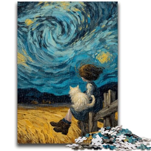 Puzzle für Erwachsene, 1000 Teile, Sternenhimmel, 1000 Teile für Erwachsene, ganze Familie, ab 14 Jahren (50x75cm) von GKJPOXZJ