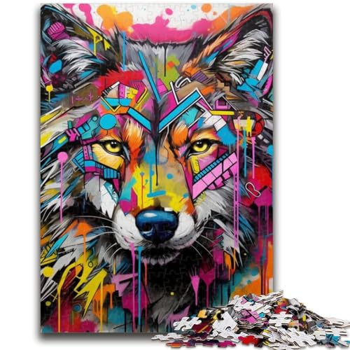 Puzzle für Erwachsene, 1000 Teile, Wolfspuzzle für Teenager, tolles Geschenk für die ganze Familie ab 14 Jahren (26x38cm) von GKJPOXZJ