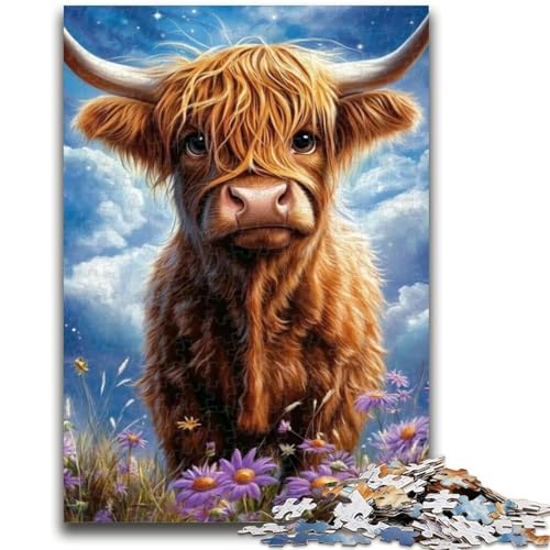 Puzzle für Erwachsene, 1000 Teile, Yak, für Erwachsene, ganze Familie, geeignet für Kinder ab 14 Jahren, (38x26cm) von GKJPOXZJ