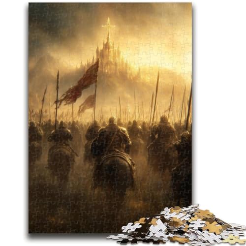 Puzzle für Erwachsene, 1000 Teile, Zehn mittelalterliche Engelritter-Puzzles, anspruchsvolles Spielgeschenk, ganze Familie (75x50cm) von GKJPOXZJ