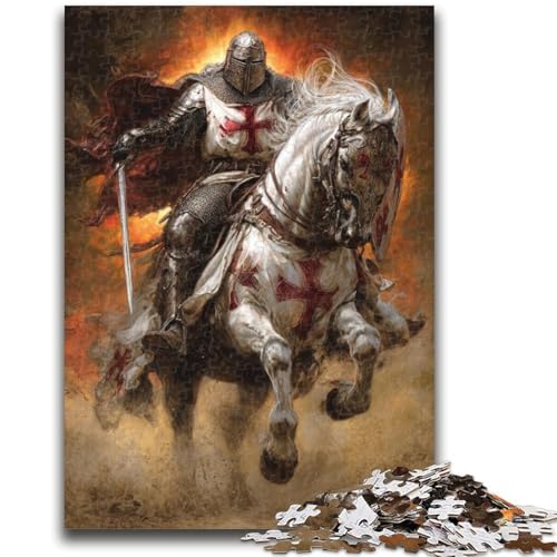 Puzzle für Erwachsene, 1000 Teile, kämpfender Ritter, 1000 Teile für Erwachsene, künstlerische Wanddekoration und Geburtstagsgeschenkidee für Freunde, Home Office, (50x75cm) von GKJPOXZJ