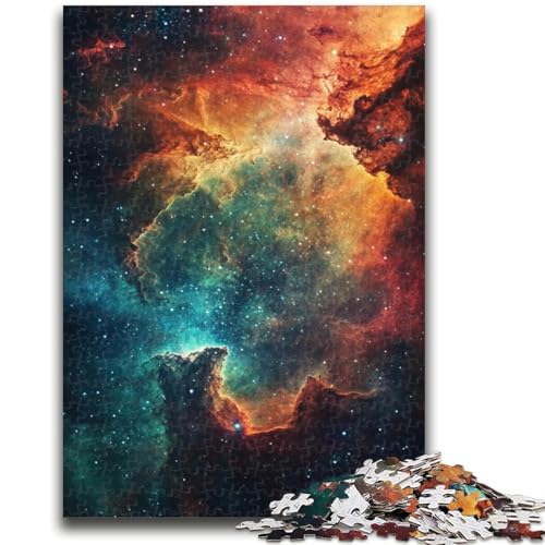 Puzzle für Erwachsene, 1000 Teile, kosmischer Nebel, anspruchsvolle Familienaktivitätsspiele, DIY-Spielzeug für Heimwanddekorationsgeschenke (50x75cm) von GKJPOXZJ