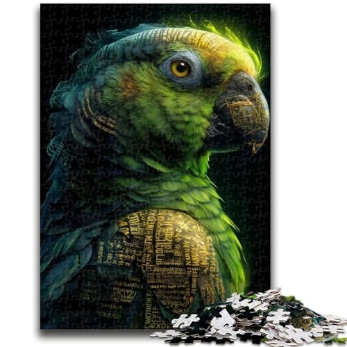 Puzzle für Erwachsene, 1000 Teile, kosmischer Papagei, Puzzle für Erwachsene, Spielspielzeug, jedes Teil ist einzigartig – anspruchsvolles Familienspiel (50x75cm) von GKJPOXZJ