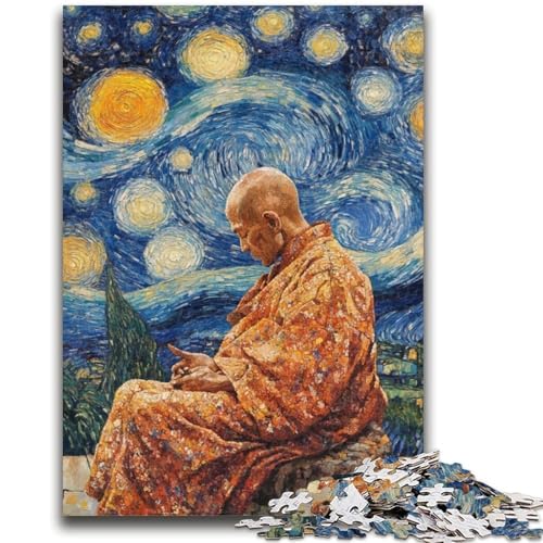 Puzzle für Erwachsene, 1000 Teile, schlafender Buddha, Kunstpuzzle für Erwachsene, Lernspiel für Geburtstag, Weihnachten, für Kinder ab 14 Jahren (26x38cm) von GKJPOXZJ