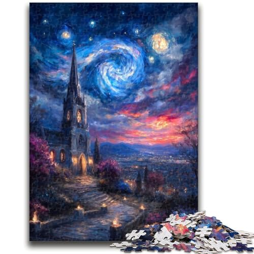Puzzle für Erwachsene, 1000 Teile, schwierig, mysteriöser Berg Fuji, zum Stressabbau, schwierige Herausforderung, geeignet als Schreibtischdekoration, (38x26cm) von GKJPOXZJ