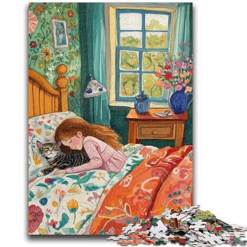 Puzzle für Erwachsene, 1000 Teile, schwierige Katzenkunst-Puzzles für Teenager, geeignet als Schreibtischdekoration für Kinder ab 14 Jahren (75x50cm) von GKJPOXZJ