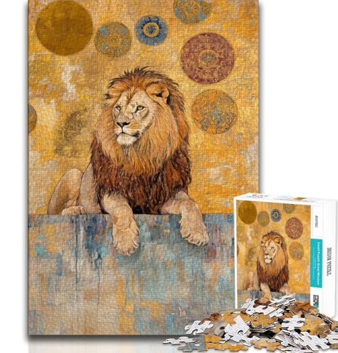 Puzzle für Erwachsene, 1000 Teile, schwierige Löwenkunst, anspruchsvolles Spiel und Familienspiel mit passendem Poster und Quizblatt, 75x50cm Puzzle für Erwachsene, 1000 Teile, schwierige Löwenkunst, anspruchsvolles Spiel und Familienspiel mit passendem Poster und Quizblatt, 75x50cm von GKJPOXZJ