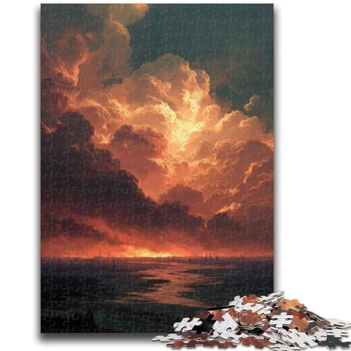 Puzzle für Erwachsene, 1000 Teile, schwierige Sonnenuntergangslandschaftspuzzles für Teenager, geeignet als Schreibtischdekoration für Kinder ab 14 Jahren (75x50cm) von GKJPOXZJ