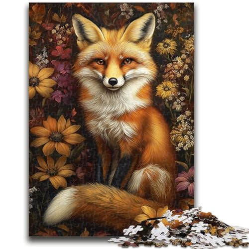 Puzzle für Erwachsene, 1000 Teile, schwierige Tierfuchs-Puzzles für Teenager, geeignet als Schreibtischdekoration für Kinder ab 14 Jahren (75x50cm) von GKJPOXZJ