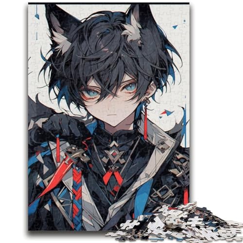 Puzzle für Erwachsene, 1000 Teile, schwieriges Anime-Jungen-Puzzle, 1000 Teile, ganze Familie, geeignet für Kinder ab 14 Jahren (50x75cm) von GKJPOXZJ