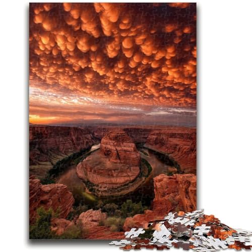 Puzzle für Erwachsene, 1000 Teile, wunderschöne Bergfluss-Puzzles für Teenager, Quizspiel, Wanddekoration, einzigartige Geburtstags (50x75cm) von GKJPOXZJ