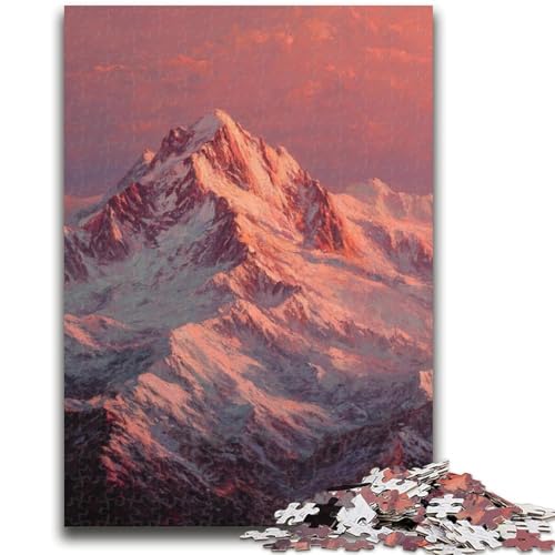 Puzzle für Erwachsene, Berg, 1000 Teile, anspruchsvolle Familienaktivitätsspiele, DIY-Spielzeug für Heimwanddekorationsgeschenke (75x50cm) von GKJPOXZJ