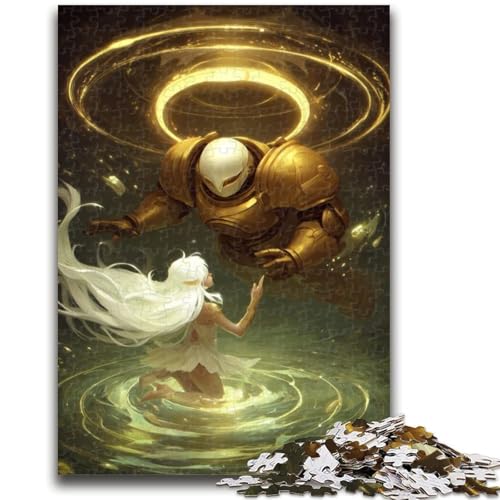 Puzzle für Erwachsene, Mächtiger mittelalterlicher Ritter, Puzzle für Erwachsene, Familienspiel zum Stressabbau, schwierige Herausforderung, geeignet für Paare (26x38cm) von GKJPOXZJ