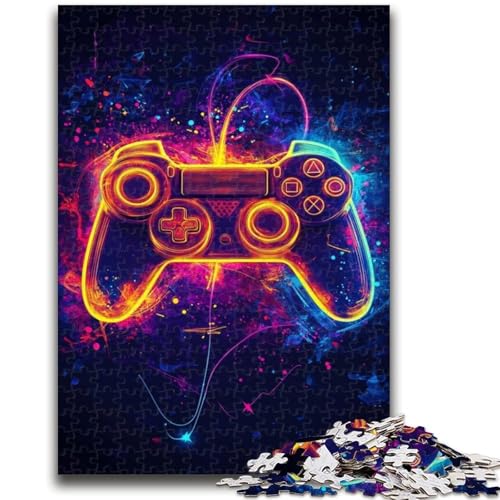 Puzzle für Erwachsene, Neon-Spiele, 1000 Teile, anspruchsvolle Familienaktivitätsspiele, DIY-Spielzeug für Heimwanddekorationsgeschenke (26x38cm) von GKJPOXZJ