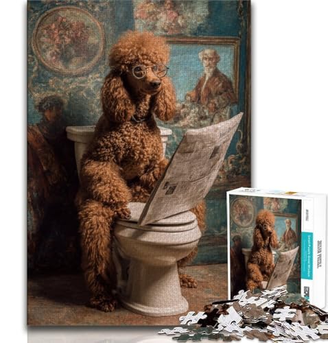 Puzzle für Erwachsene 1000 Puzzles Pudel in der Toilette, Spielzeug, Lernspiele, Stressabbau, Eltern-Kind-Interaktion, 75x50cm Puzzle für Erwachsene 1000 Puzzles Pudel in der Toilette, Spielzeug, Lernspiele, Stressabbau, Eltern-Kind-Interaktion, 75x50cm von GKJPOXZJ