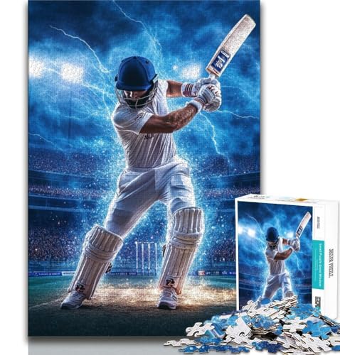 Puzzle für Erwachsene 1000 Teile Baseballspieler, anspruchsvolles Spiel und Lernspiel für die ganze Familie zum Geburtstag, Weihnachten, 38x26cm von GKJPOXZJ